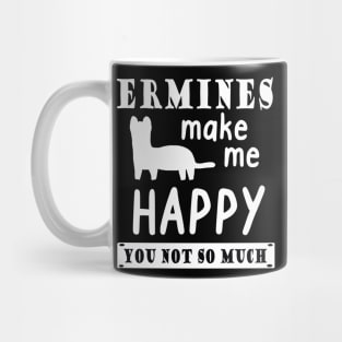 Family group wild animal happy ermine fan Mug